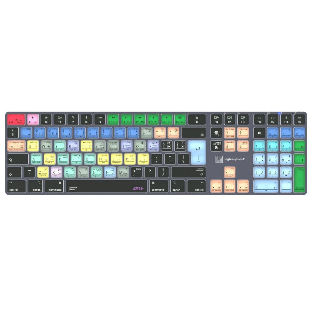 Avid Sibelius TITAN Wireless Backlit Keyboard for Mac – 60+ Shortcuts, Dual Connectivity Avid Sibelius TITAN Wireless Backlit Keyboard for Mac – 60+ Shortcuts, Dual Connectivity